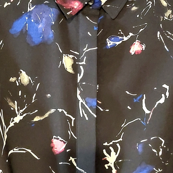 Reitman's Willow & Thread Women's Button-Down Tie Front Blouse Dress EUC Size 8 - Picture 5 of 13